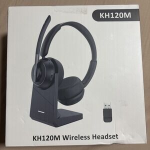 KH120M Wireless Headset, V5.2, 400mAh, Office Call Center  Zoom Skype Teams
